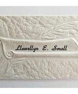 Llewellyn Small Photographer Embossed Business Card Maine 1920-30s Mini ... - €17,12 EUR