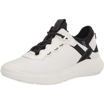 Ecco Women Low Top Luxe Sneakers ATH-1FW Size US 8 EU 39 White Black Lea... - £78.68 GBP