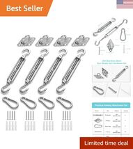 Ergonomic Design Stainless Steel Shade Sail Hardware Kit - Easy Installa... - $26.60