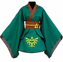 ZYHCOS Halloween Cosplay Costume Women&#39;s Kimono Robe Fancy Dress (X-Small) Green - £63.16 GBP