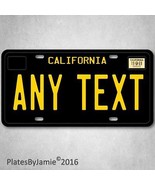 Black California ANY TEXT Your Personalized Text Aluminum License Plate Tag New - $17.79