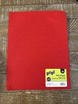 Pop! Felt Sheet 9x12” Red Sticky Back - $11.76