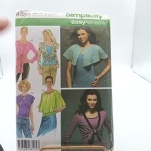 Simplicity 4485 Vintage Sewing Pattern For Misses Capes &amp; Tops Size P5 12-20 - $11.65