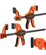 Jorgensen Bar Clamps For Woodworking, 12&quot; 2-Pack One-Handed, Medium Duty - $51.96