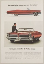 1964 Print Ad The 1965 Pontiac Bonneville Convertible Turbo Hydra-Matic - $13.48