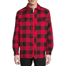 George Men&#39;s Buffalo Plaid Shirt Jacket,  Red  Size L/G(42-44) - £28.48 GBP