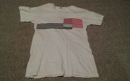 VTG Adidas USA Made Graohic T-Shirt Small 34-36 Trefoil Tag Single stitch - £54.81 GBP