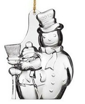 Waterford Marquis SNOWMAN DUO Annual Ornament 2013 #160505 New - £23.51 GBP