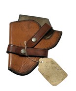 Vintage Weathered Leather Holster Perfect Fit for .38 Caliber RH - $719.28 MXN