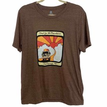 American Backcountry Brown Head For The Mountains Destination Graphic Tee - £17.59 GBP