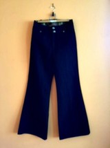  RICH &amp; SKINNY Dark Blue Denim Jeans Flared Leg SZ 31 Made in USA EUC - £27.59 GBP