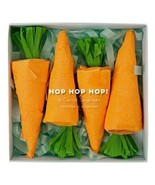 NIB SET 4 Meri Meri Easter Carrot Surprises Tissue Wrapped Party Favor Decor - $14.80