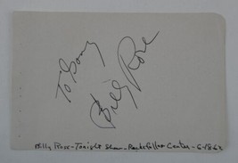 Billy Rose Signed 4x6 Cut Paper Autographed Theatrical Showman Personali... - £69.65 GBP