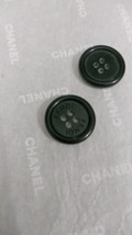 Fendi Button 20 mm Single Black resin - $15.00