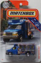 Matchbox Mattel 2018 MBX Service - GMC School Bus (Hollywood Tour - Blue) - £5.89 GBP