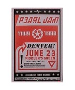 Pearl Jam Concert Poster 1998 - £12.56 GBP