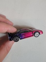 Vintage 1980s Diecast Toy Car Matchbox Toys 1988 Ferrari F40 Pink Purple - £7.65 GBP