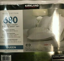 Kirkland Signature 680 Thread Count 6-piece Sheet Set, Queen White  - $1,071.13 MXN