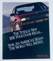 1991 Buick Four-Door Regal Dealer Showroom Sales Brochure Guide Catalog - $9.45