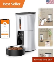 Wi-Fi Enabled Automatic Pet Feeder - 4L Capacity with Voice Recording Fe... - $1,400.96 MXN