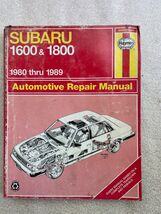 SUBARU 1600 &amp; 1800  1980-1989   Haynes Repair Manual, Service Guide - $9.41