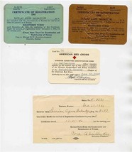 1940 &amp; 1941 Registered Nurse Cards 1943 American Red Cross Card &amp; More - £29.59 GBP