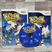 Rayman Raving Rabbids (Nintendo Wii) Complete w/ Manual CIB Tested  - £6.25 GBP