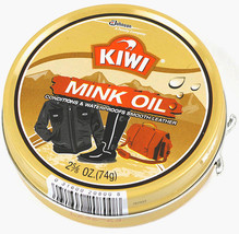 1 KIWI MINK OIL Paste tin Conditioner &amp; WaterProofer proTect LEATHER Boo... - $71.12