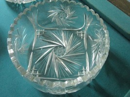 American Brilliant Crystal Cut Bowls Pick 1 - £44.70 GBP