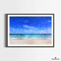 Premium Art Print &quot;South Beach, FL&quot; in Watercolors, by Dreamframer Art - £30.52 GBP+