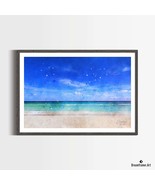 Premium Art Print &quot;South Beach, FL&quot; in Watercolors, by Dreamframer Art - $38.95+