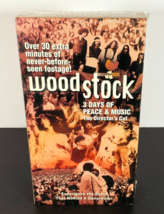 Woodstock VHS Sealed 3 Days of Peace &amp; Music The Director&#39;s Cut - £6.93 GBP