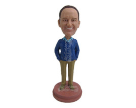 Custom Bobblehead Dapper Male In Upright Position With Hands In Pocket - Leisure - £70.97 GBP