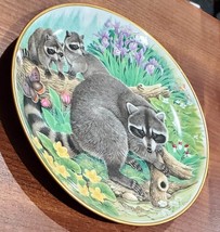 Kaiser Porcelain for The Hamilton Collection &quot;The Fishing Trip&quot; Plate Raccoon Fr - £19.81 GBP