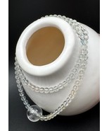 Handcrafted Natural Himalayan Clear Quartz Large Bead Topaz Small Bead B... - $2,215.12 MXN