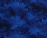 Cotton Starry Night Sky Stars Space Galaxy Blue Fabric Print by the Yard... - $12.95