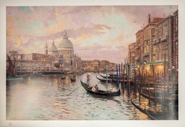 &quot; Venice Crépuscule sur La Grand Canal &quot; Par Thomas Kinkade Signée Le Sur Papier - $788.37