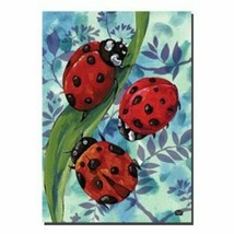 Climbing Ladybugs Garden Art Flag 12.5&quot;x18&quot;  - £7.07 GBP