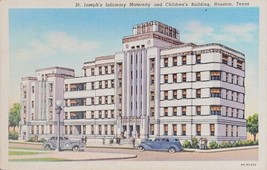 St Josephs Infirmary Maternity Children Hospital Houston Texas VNT Postcard - £4.26 GBP