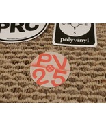 Lot of 3 Polyvinyl Records Stickers: PRC, PV 25, Standard Logo - $5.69