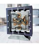 CANADA LINE DESK CLOCK SQUARE (HYBRID WALL) 10 INCH SILVER GREY - $110.97 CAD