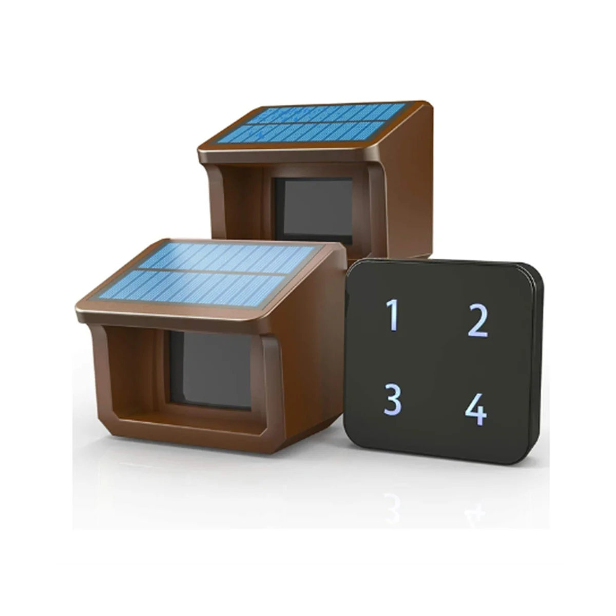 800 Meters Solar Wireless Driveway Alarm Outdoor Weather-Resistant Motion Sensor - £246.10 GBP