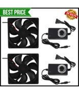 2 Pcs 120Mm X 25Mm 110V 220V AC Powered Cooling Fan with Speed Controlle... - €22,95 EUR