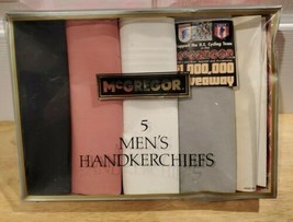 Vintage Package of 4 McGregor Handkerchiefs Hankies - NEW from 1990&#39;s - £10.84 GBP