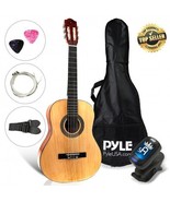 Pyle PGACLS30 Junior 30 6-String Classic Guitar w/ Digital Tuner &amp; Acces... - £101.43 GBP