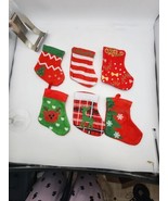 Set Of 6 Small Stocking Perfect For Christmas Tree - €4,35 EUR