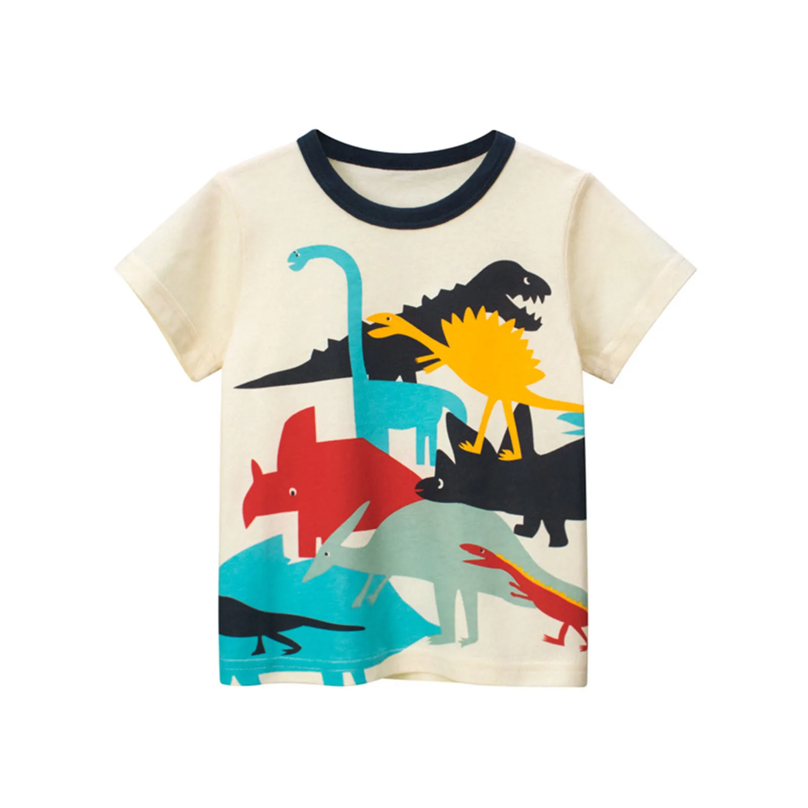 Boy T-shirts  Kids Girls Boys  Prints Loose Tops Soft Short Sleeve T Shirt Tee T - £68.00 GBP