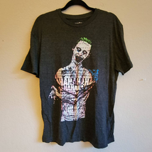 Suicide Squad Jared Leto Joker Ha Ha Charcoal Graphic T-Shirt - Large - £13.85 GBP