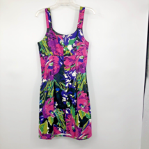 Lane Bryant Dress 14 Used Womens Floral Sleeveless - $16.00