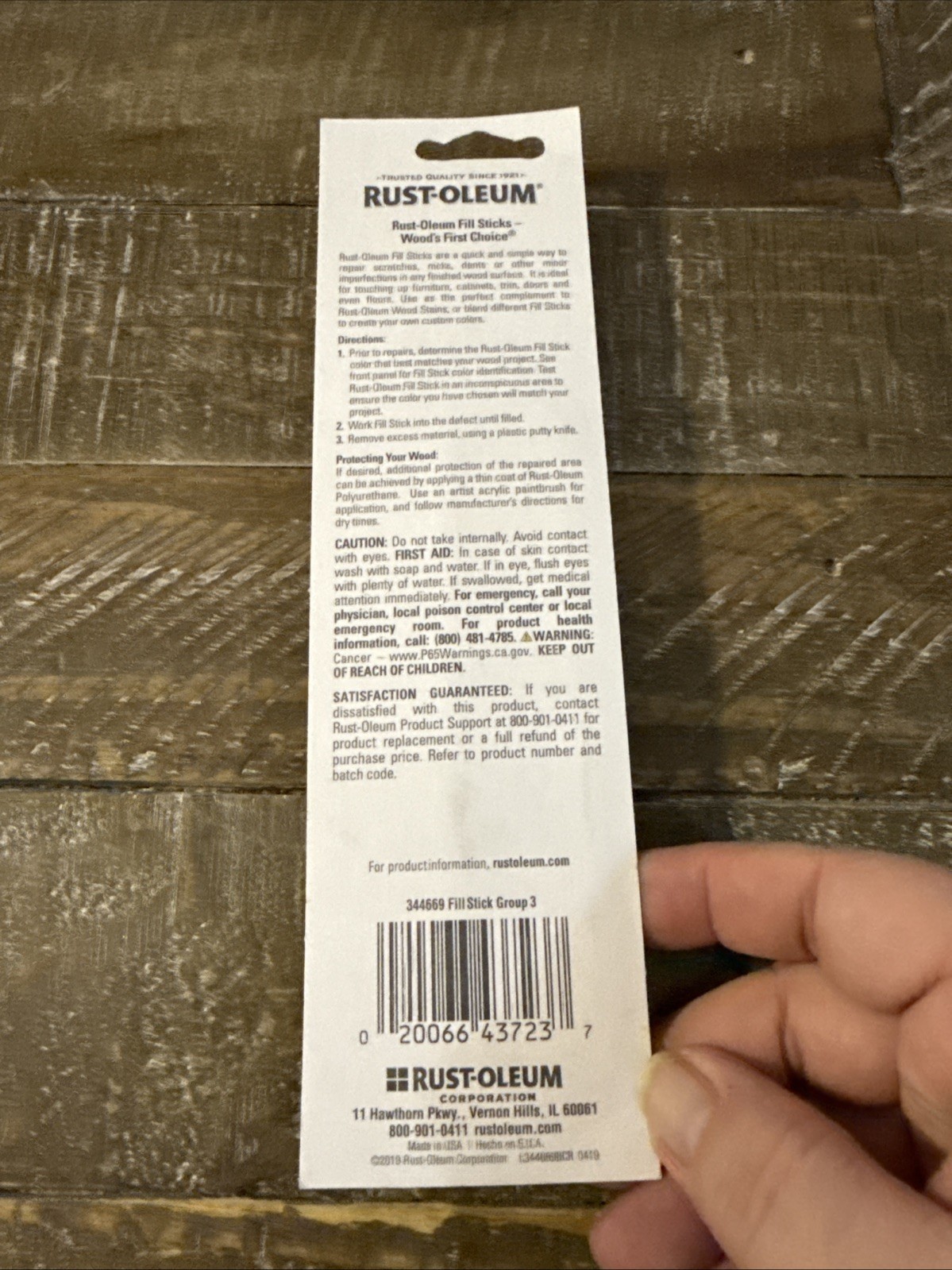 Rust-Oleum Wood Repair Fill Stick Item image 6